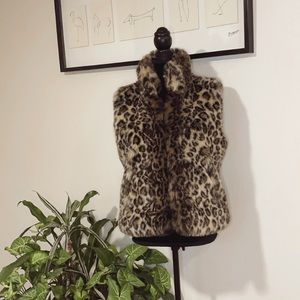Marco Baxis Faux 🐯Leopard Fur/ Fleece Vest